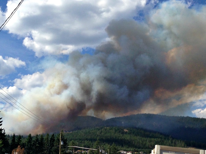 Fire Reported in Smith Creek Area of West Kelowna