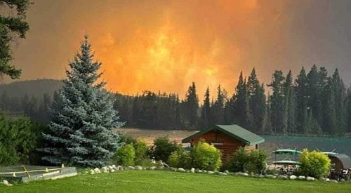 Wildfire has reached the Fairmont Jasper Park Lodge grounds, staff confirm