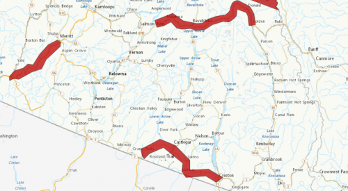 Alerts upgraded to snowfall warnings for 2 BC Interior highways