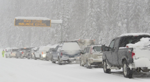 Hwy 1 to close for avalanche control on Sunday